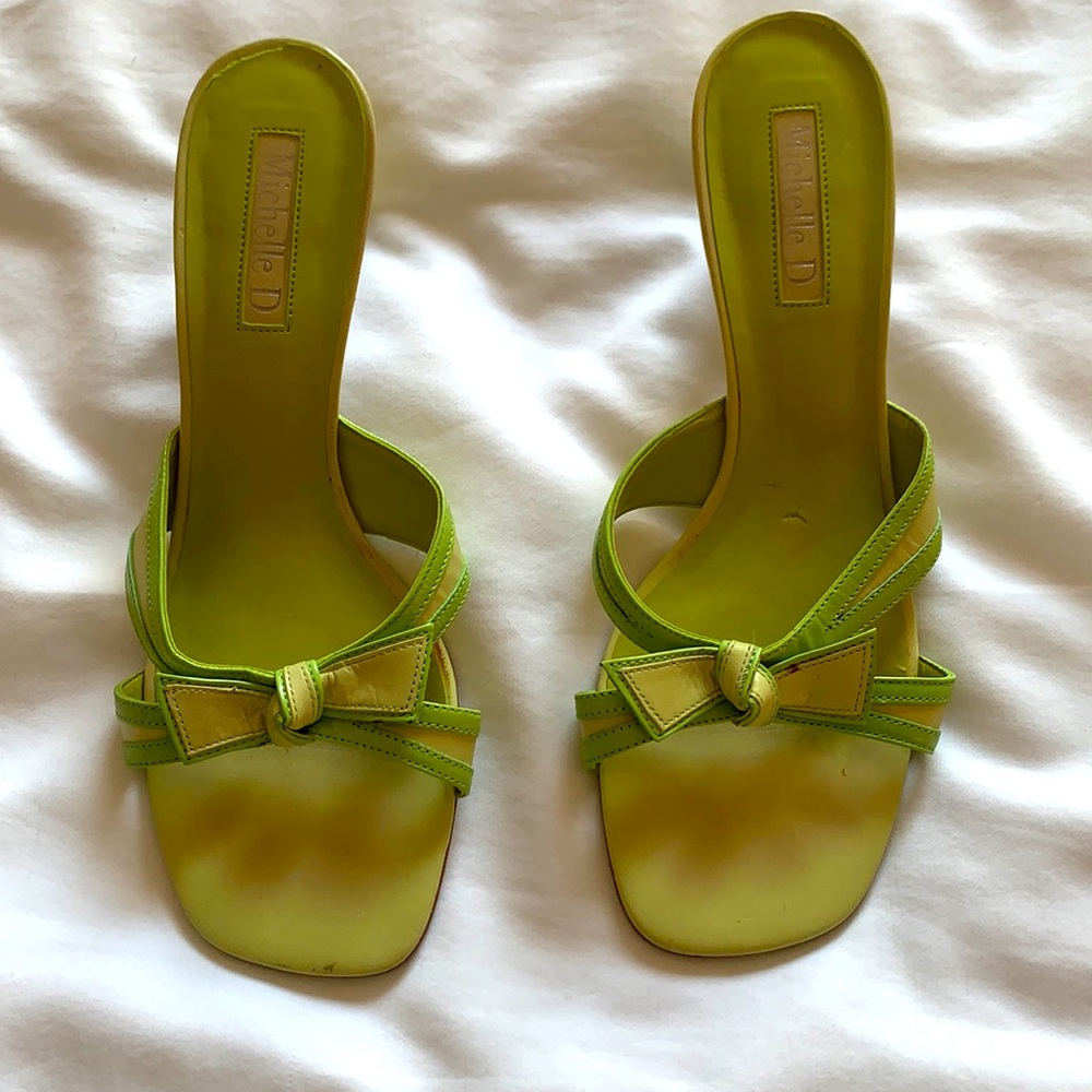 Green high heels